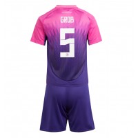 Camisa de Futebol Alemanha Pascal Gross #5 Equipamento Secundário Infantil Europeu 2024 Manga Curta (+ Calças curtas)